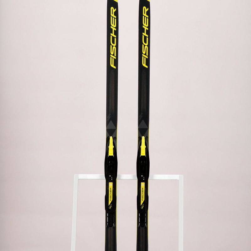 Fischer Sprint Crown + Tour Step-In schiuri de fond pentru copii negru și galben NP63019V 14