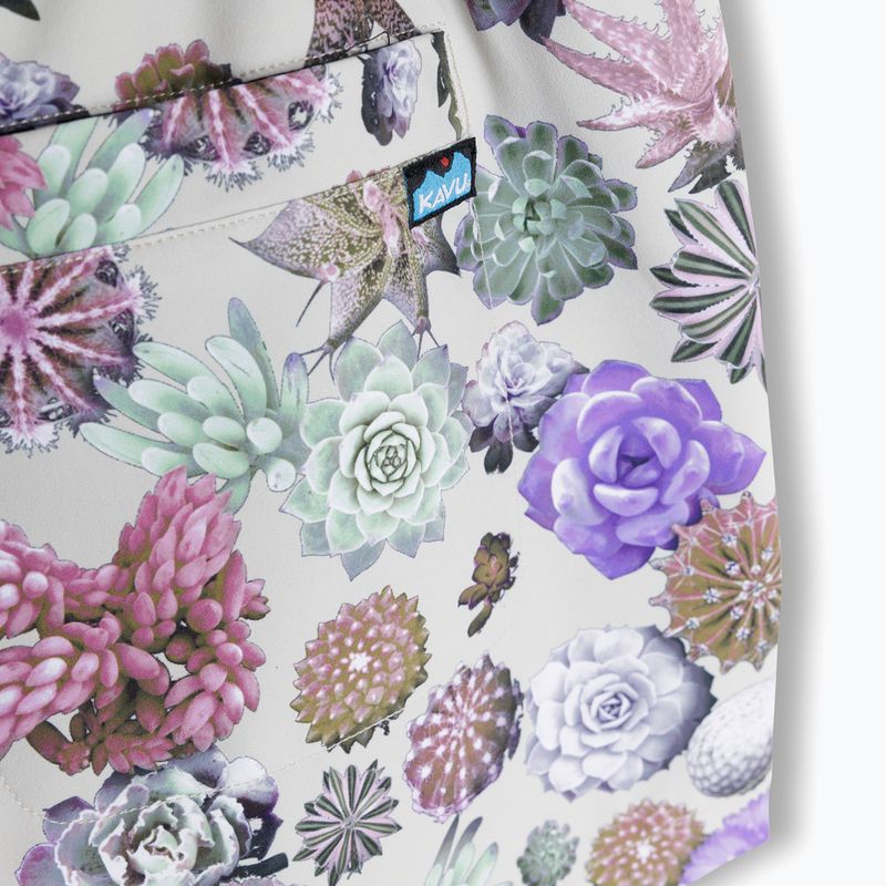 Pantaloni scurți pentru femei KAVU Kick Out succulents 3