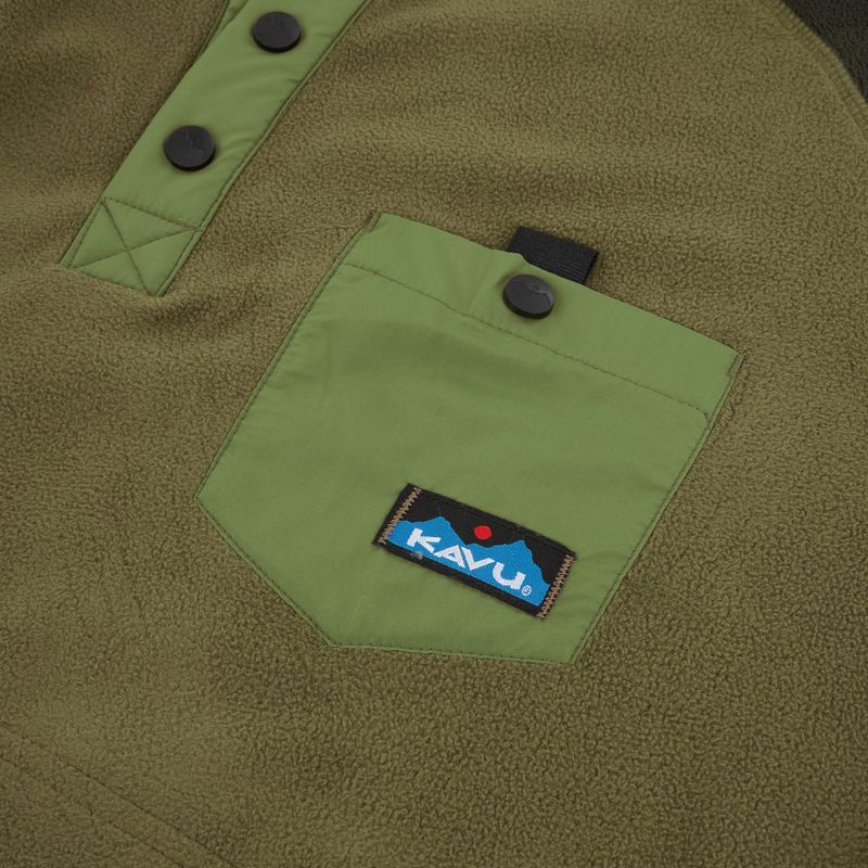 Bluză fleece pentru bărbați KAVU Teannaway evergeen 3