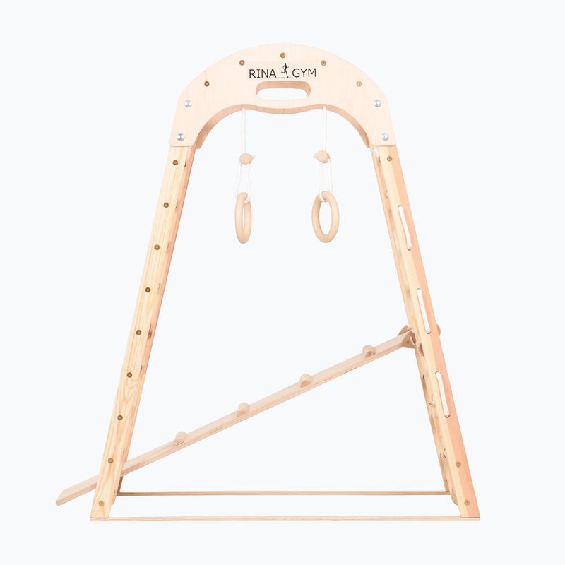 Triunghi gimnastic pentru cățărat RINAGYM Kids 2 natural 6
