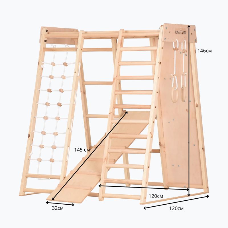 Spalier din lemn pentru gimnastică  RINAGYM Kids 3 12