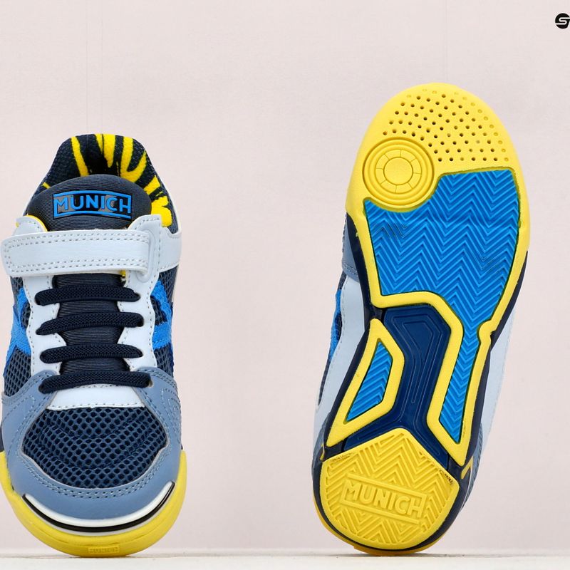 Ghete de fotbal pentru copii MUNICH One Kid Vco gri 12