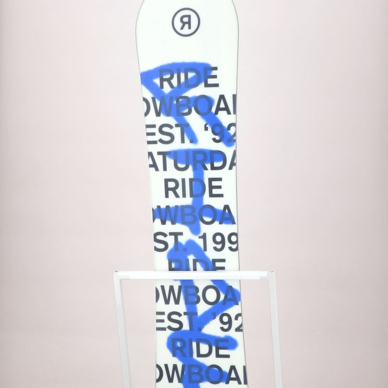 Snowboard pentru femei RIDE Saturday alb-albastru 12G0018 12