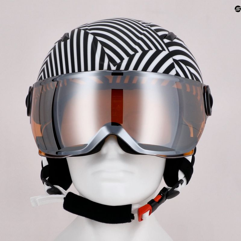 Cască de schi pentru copii HEAD Mojo Visor S2 alb și negru 328152 11