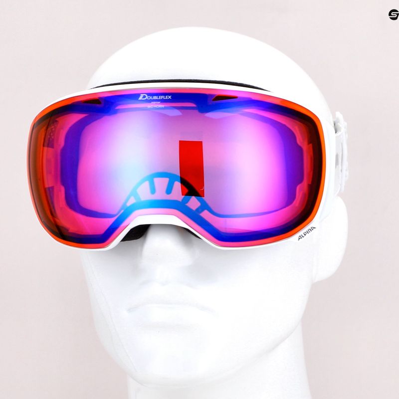 Ochelari de schi Alpina Big Horn HM white/hm blue sph 5