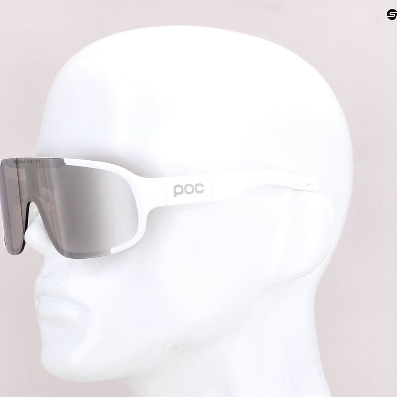Ochelari de protecție pentru bicicletă POC Aspire hydrogen white/clarity road silver 11