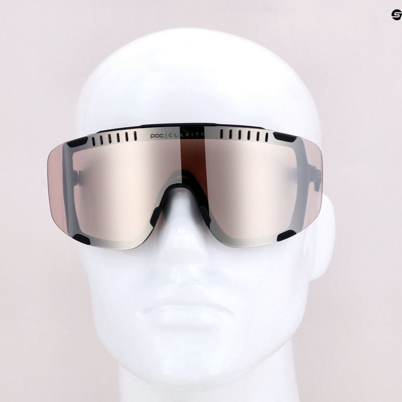 Ochelari de protecție pentru bicicletă POC Devour uranium black/clarity trail silver 9