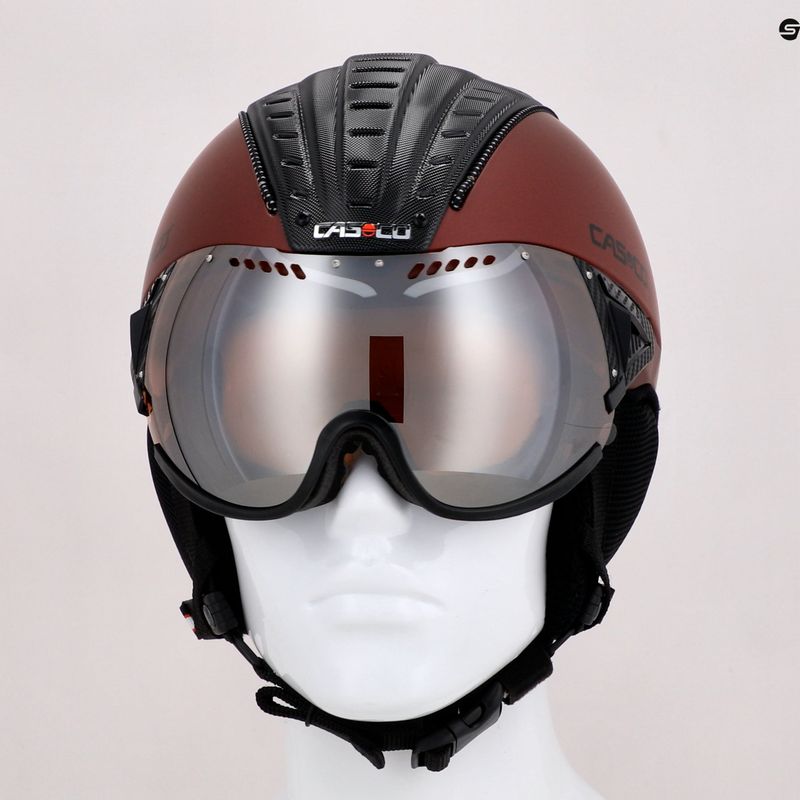 CASCO cască de schi SP-2 Carbonic Visor roșu 07.3738 11