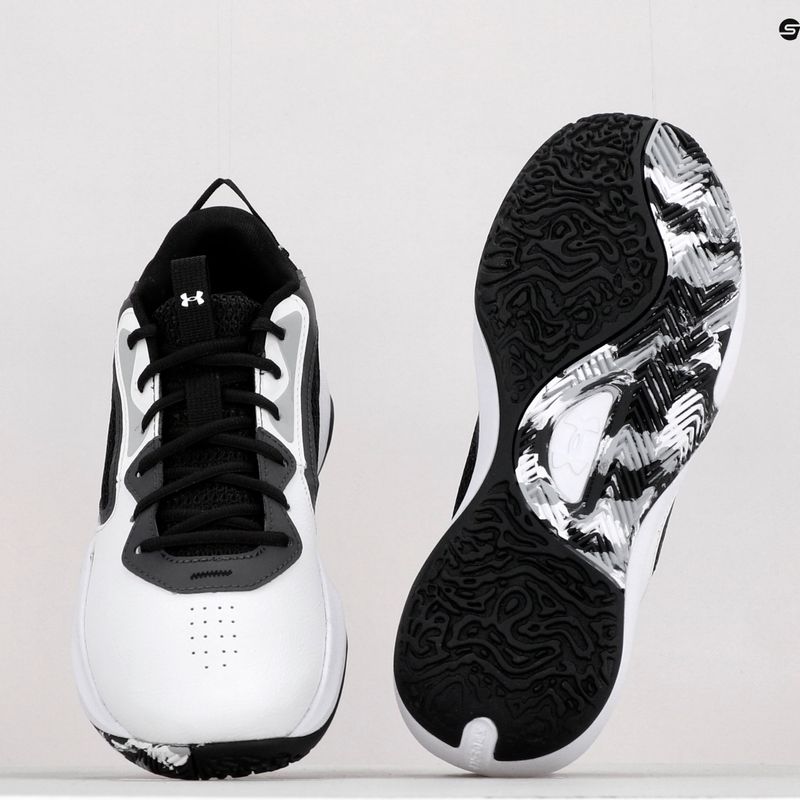 Încălțăminte de baschet pentru bărbați Under Armour Lockdown 6 alb-gri 3025616-101 12