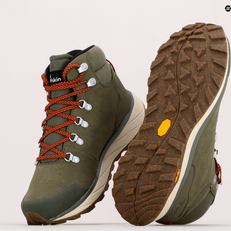 Jack Wolfskin bărbați Terraventure Urban Mid cizme de trekking verde 4053561 11