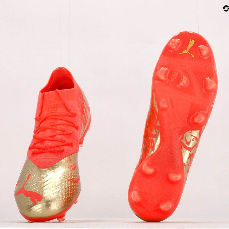 Ghete de fotbal pentru copii PUMA Future Z 3.4 Neymar Jr. FG/AG portocaliu/auriu 107107 01 13