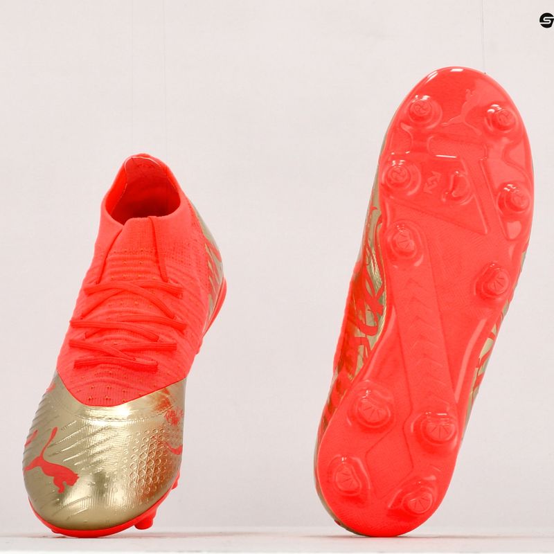 Ghete de fotbal pentru bărbați PUMA Future Z 2.4 Neymar Jr. FG/AG portocaliu/auriu 107105 01 13