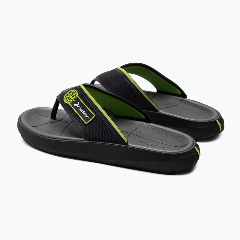 RIDER Block Thong Ad pool flip flops negru 11655-23208 3