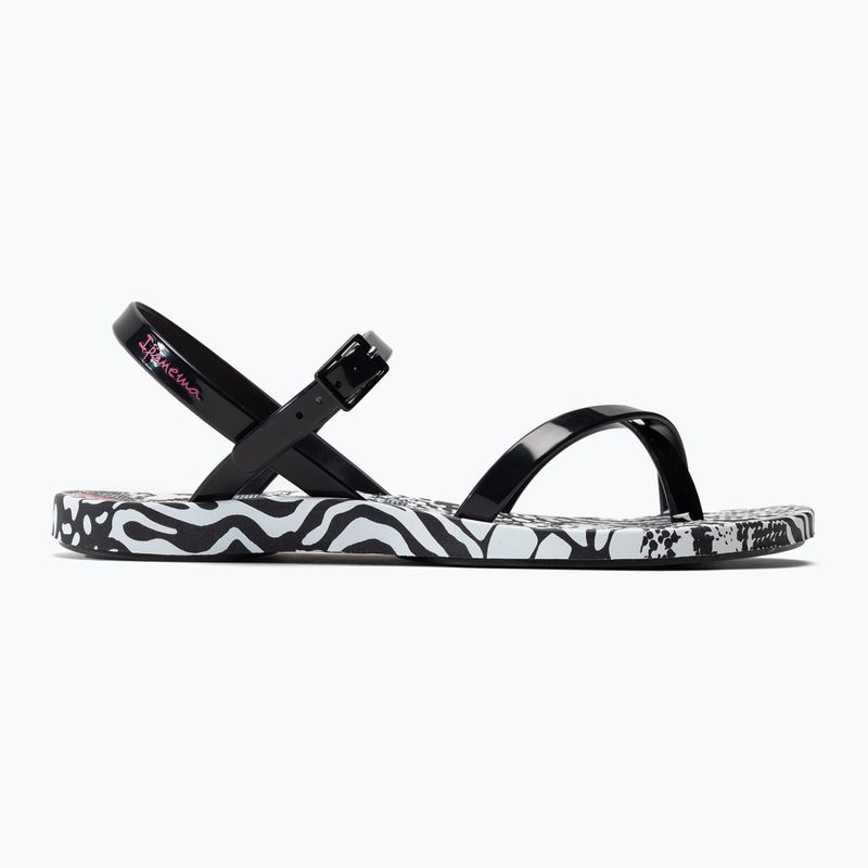 Ipanema Fashion sandale de damă negre și albe 83179-20829 2