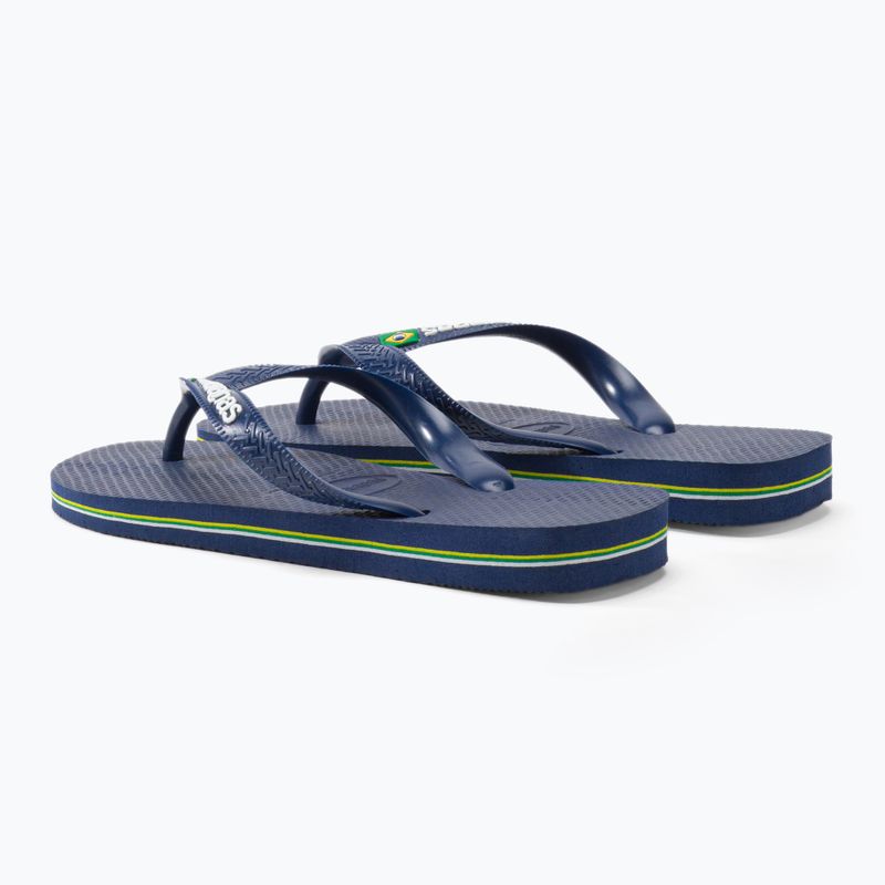Havaianas Brasil Logo albastru marin flip flop H4110850 3