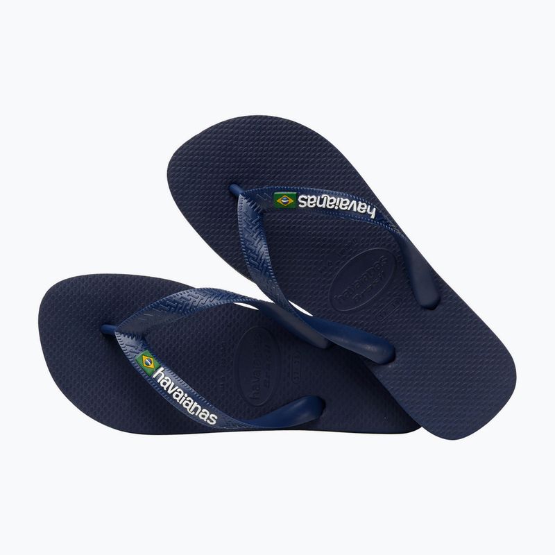 Havaianas Brasil Logo albastru marin flip flop H4110850 11
