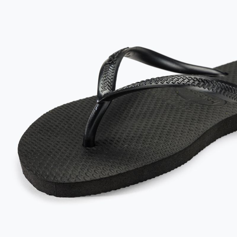 Șlapi pentru femei Havaianas Slim black 8