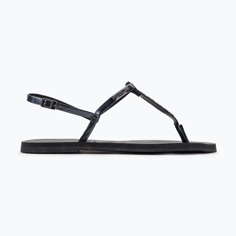 Havaianas You Riviera sandale de cristal negru 2