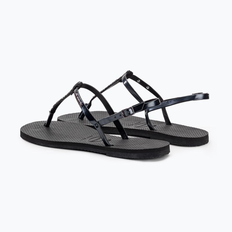 Havaianas You Riviera sandale de cristal negru 3