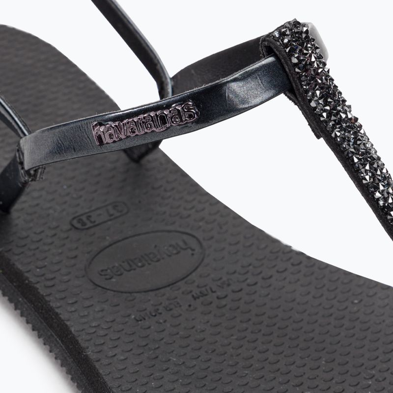 Havaianas You Riviera sandale de cristal negru 7