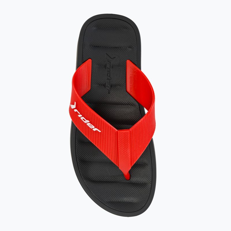 Papuci pentru copii RIDER Free Thong Kids black/red 5