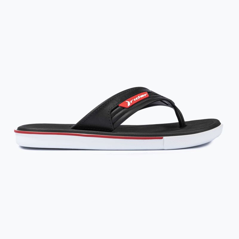 Șlapi de plajă RIDER Spin Thong AD pentru bărbați, alb/negru