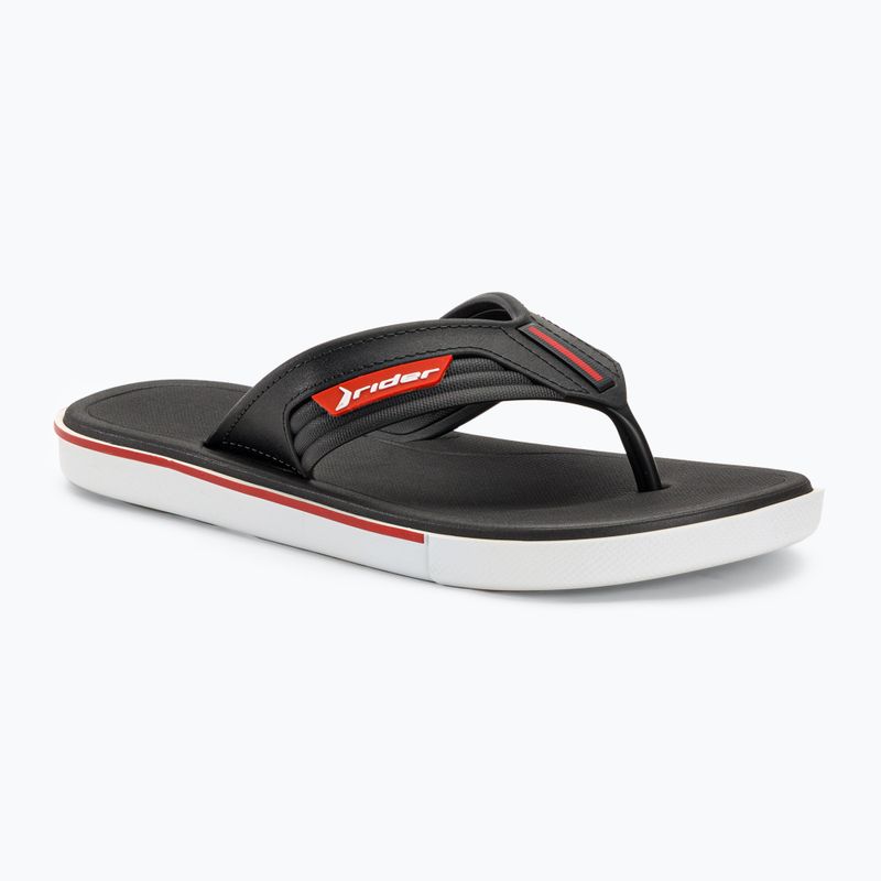 Șlapi de plajă RIDER Spin Thong AD pentru bărbați, alb/negru