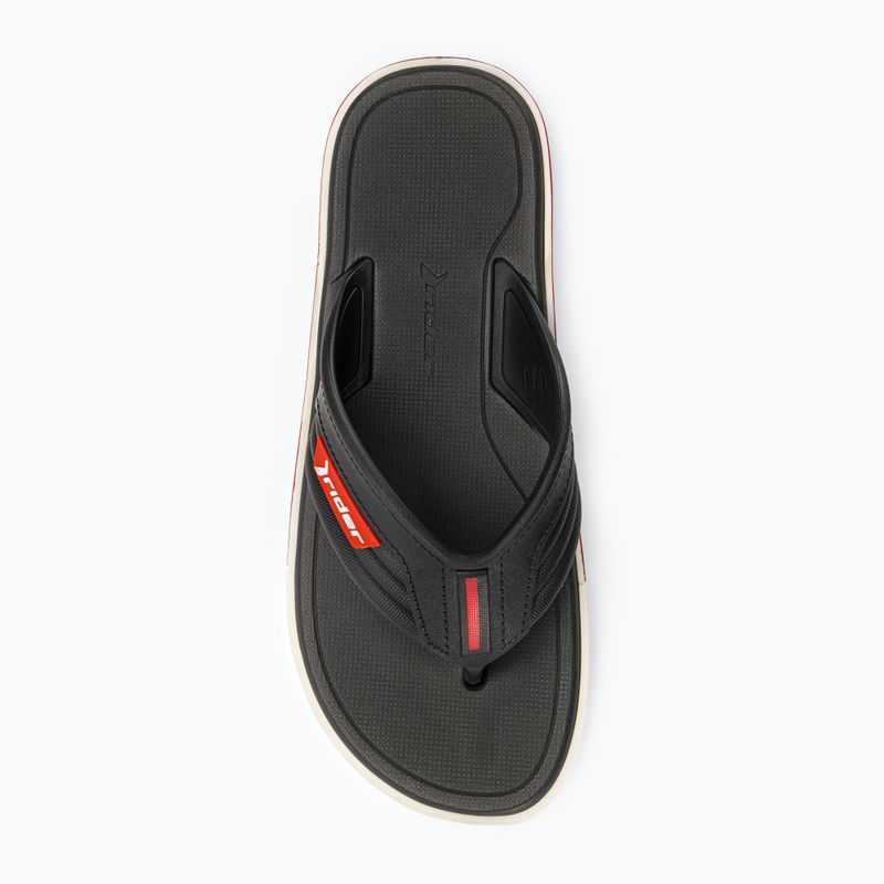Șlapi de plajă RIDER Spin Thong AD pentru bărbați, alb/negru