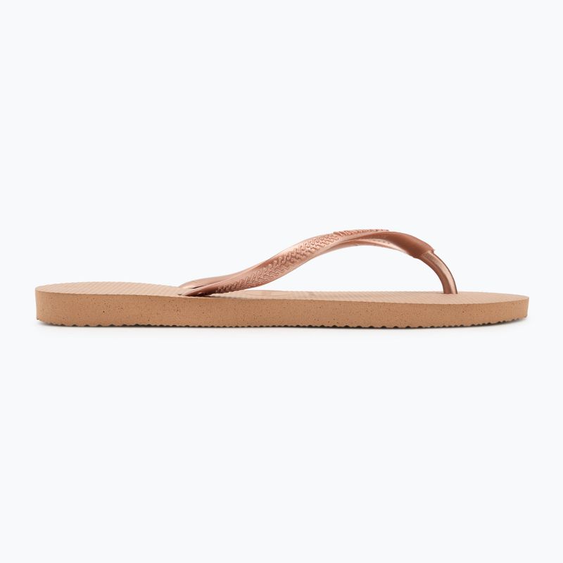 Papuci pentru femei Havaianas Slim rose gold 2