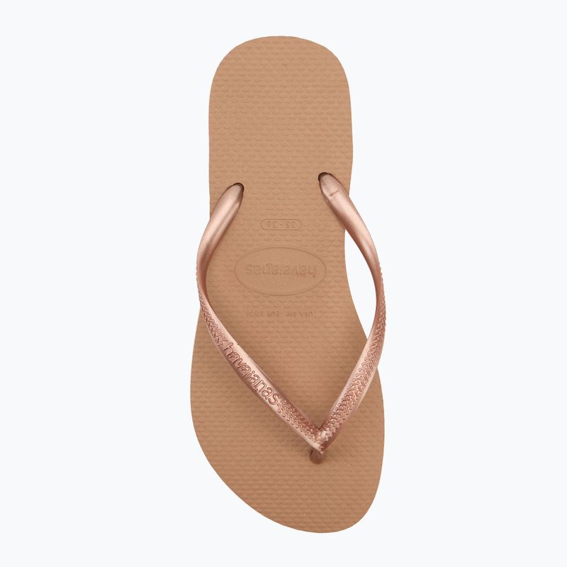 Papuci pentru femei Havaianas Slim rose gold 5
