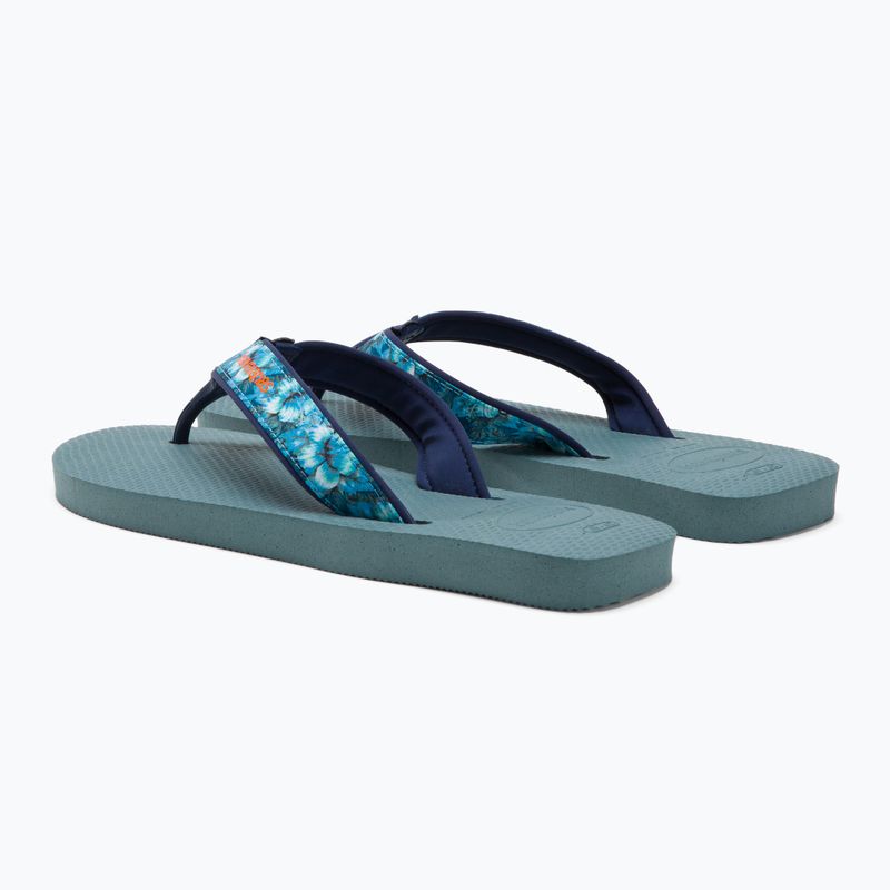 Șlapi de bărbați Havaianas Surf Material argintiu/albastru 3