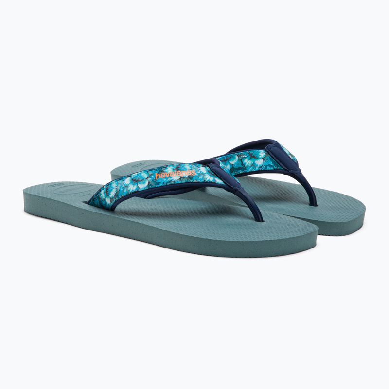 Șlapi de bărbați Havaianas Surf Material argintiu/albastru 4