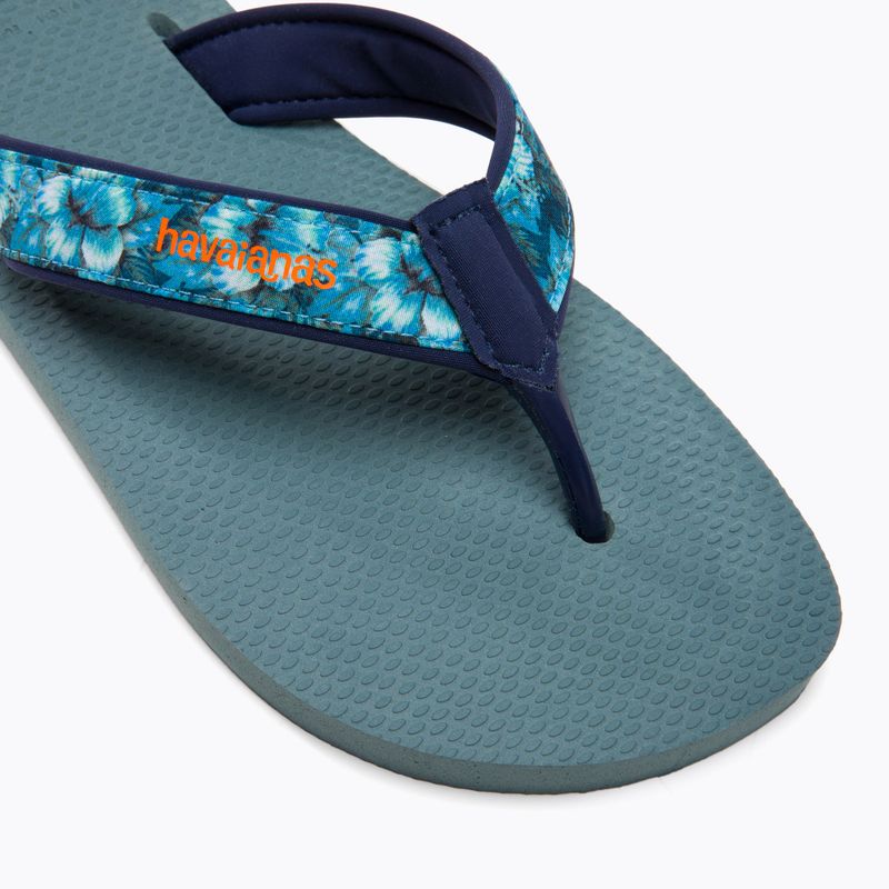 Șlapi de bărbați Havaianas Surf Material argintiu/albastru 7