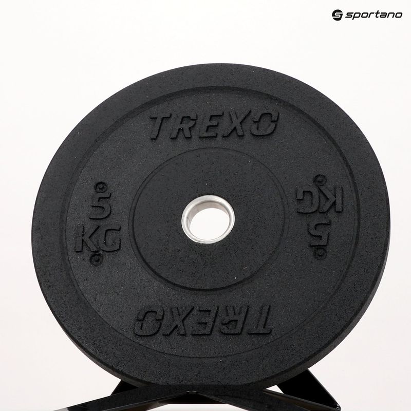 Greutate bumper de olimpiadă XTREXO neagră TRX-BMP005 5 kg 12