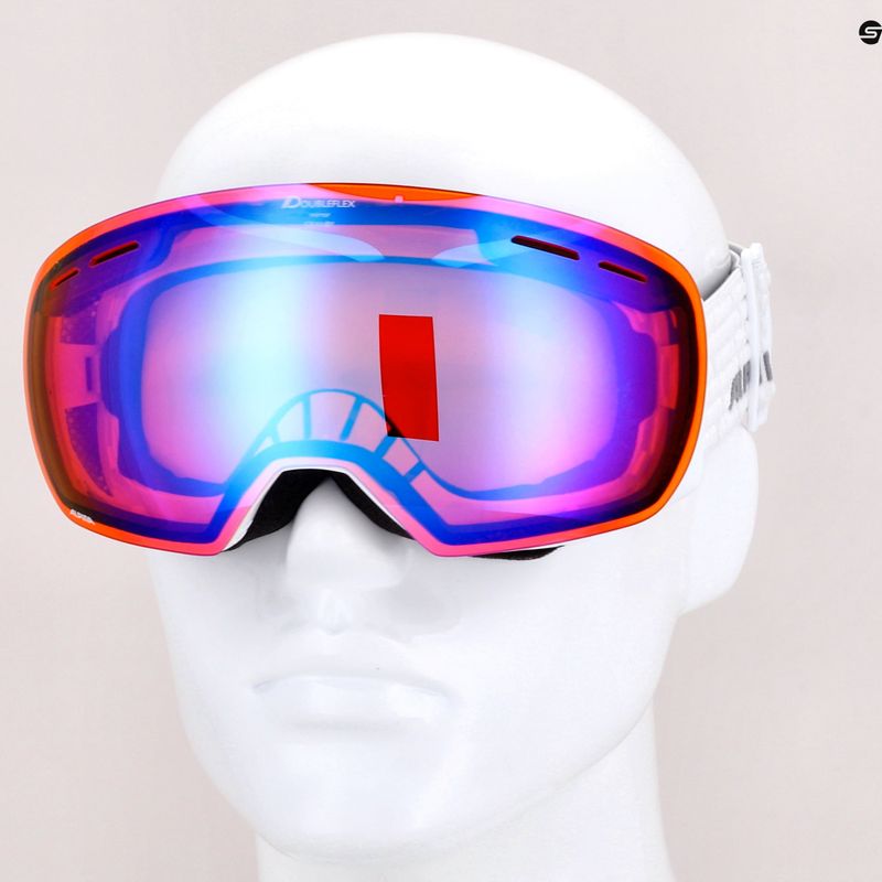 Ochelari de schi Alpina Granby Q-Lite white gloss/blue sph 10