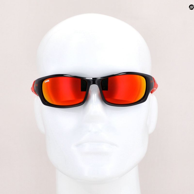 Ochelari de soare UVEX Sportstyle 211 negru/roșu S530613132213 7
