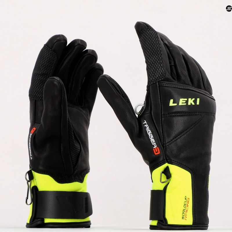 LEKI Worldcup Race Speed 3D mănușă de schi pentru bărbați negru-verde 650801301090 8