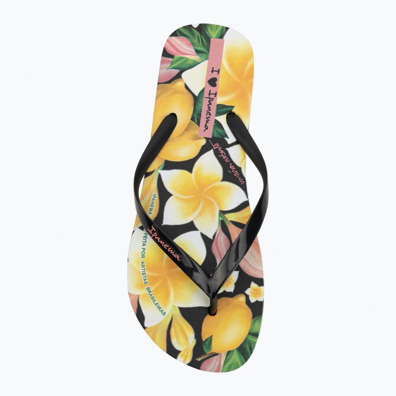 Șlapi pentru femei Ipanema Arte black/yellow/pink 5