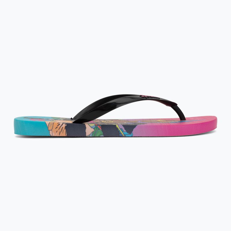 Șlapi pentru femei Ipanema Graffiti V pink/black/blue 2