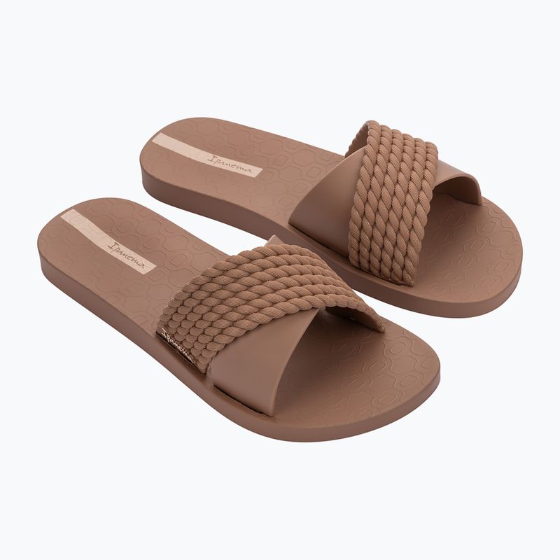 Papuci pentru femei Ipanema Street II brown/brown/beige