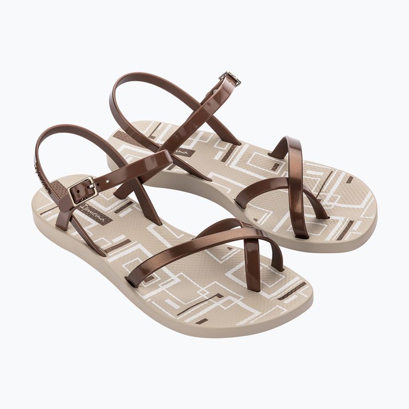 Sandale pentru femei Ipanema Fashion Sand VIII Beige/Metallic Pink 2