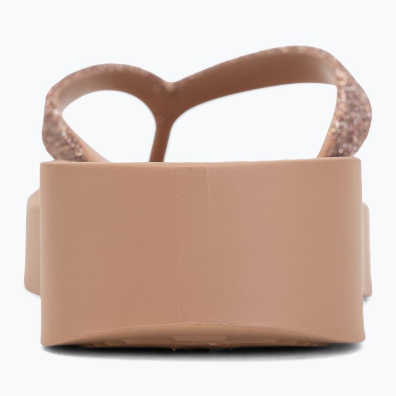 Șlapi pentru femei Ipanema Mesh Chic Plat brown/glitter 6