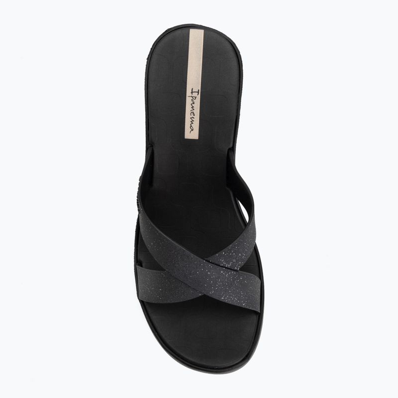 Papuci pentru femei Ipanema High Fashion II Slide black/glitter/beige 5