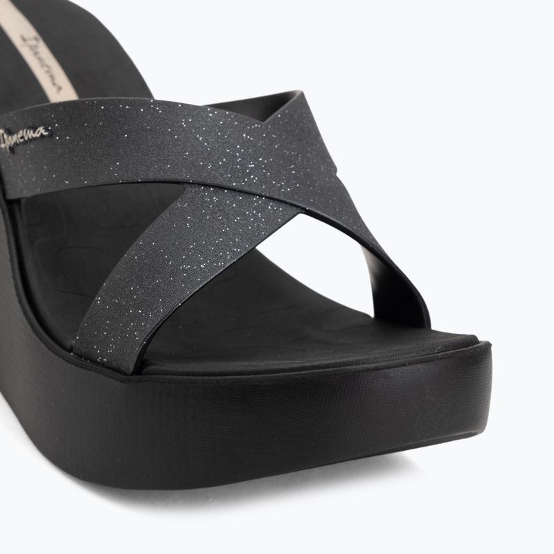 Papuci pentru femei Ipanema High Fashion II Slide black/glitter/beige 7
