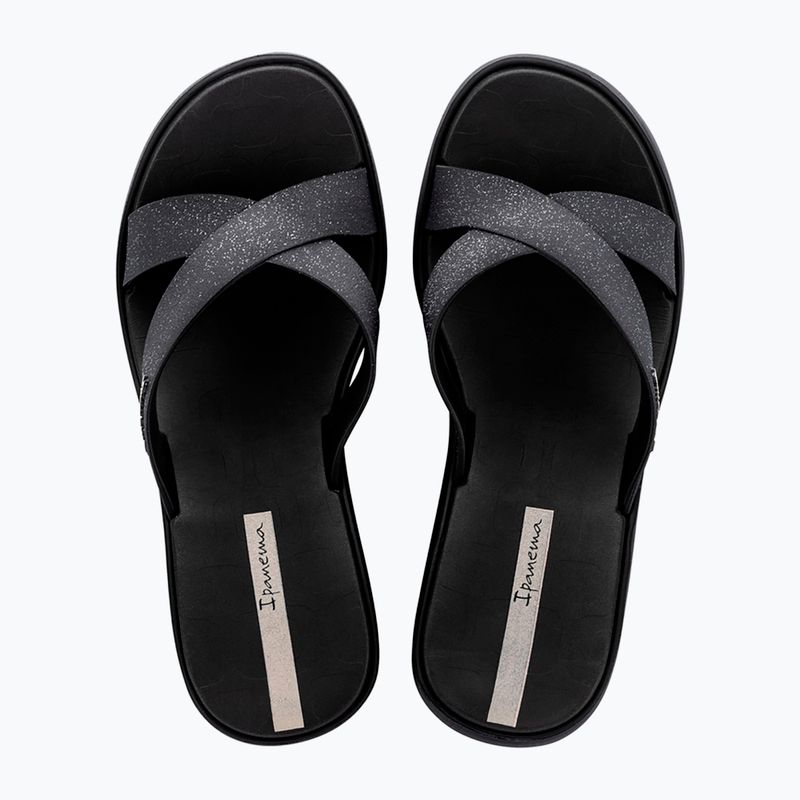 Papuci pentru femei Ipanema High Fashion II Slide black/glitter/beige 2