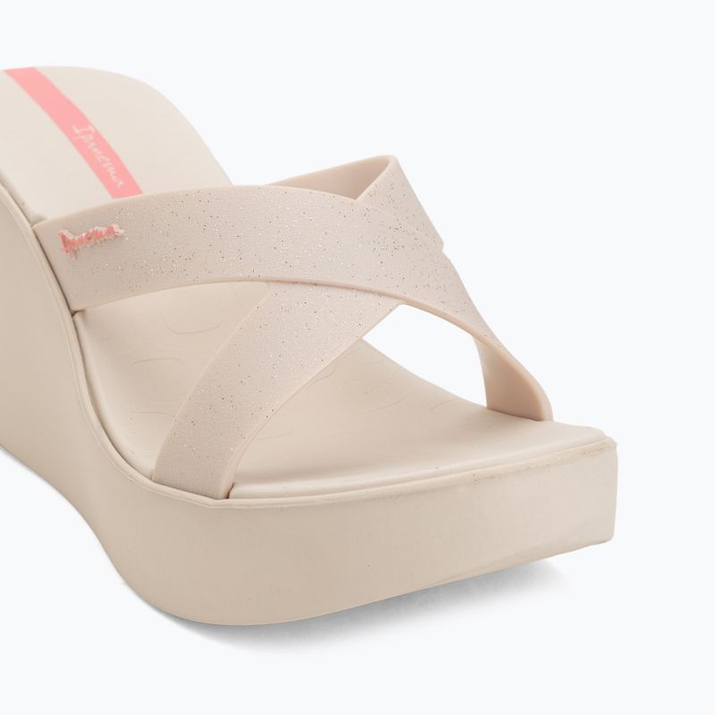 Papuci pentru femei Ipanema High Fashion II Slide beige/glitter/pink 7