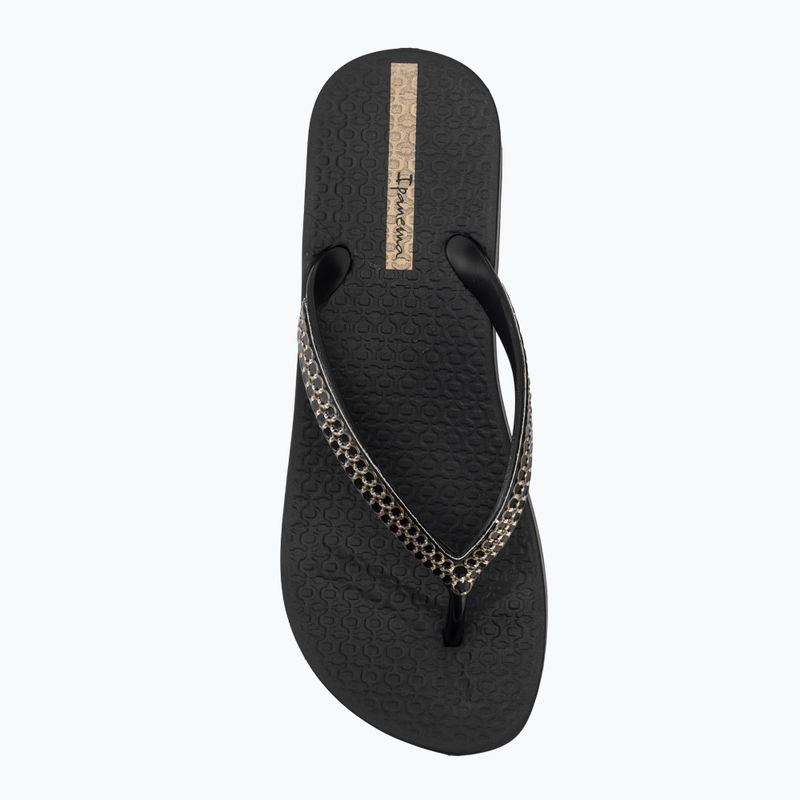 Șlapi pentru femei Ipanema Mesh XI Plat black/black/gold 5