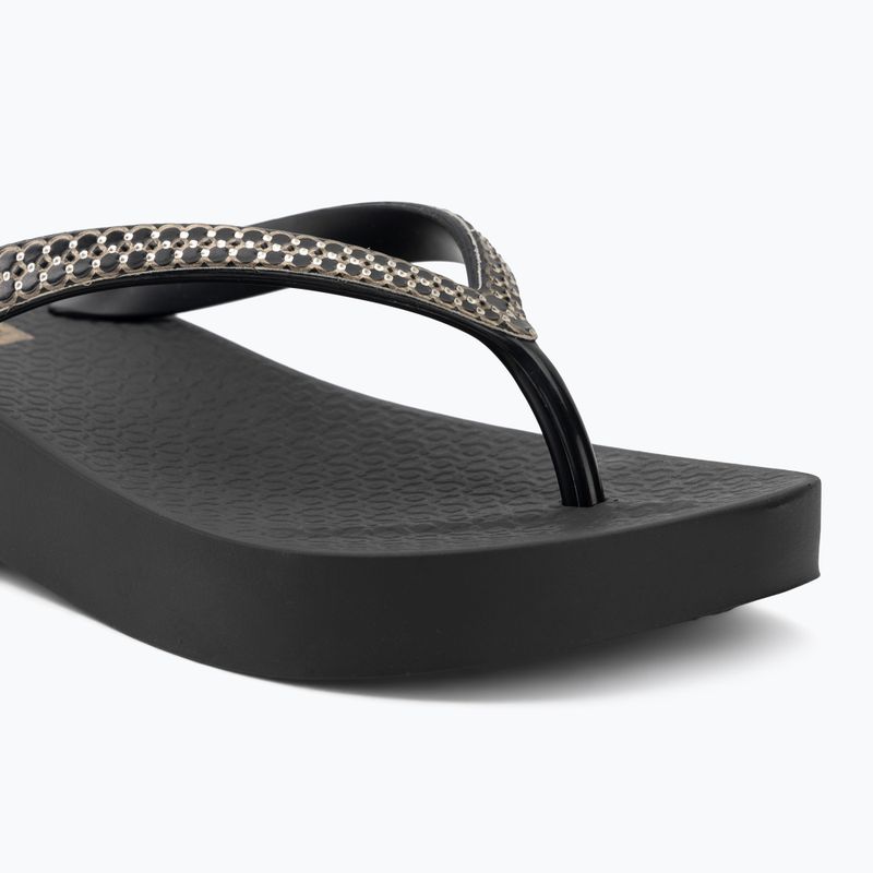Șlapi pentru femei Ipanema Mesh XI Plat black/black/gold 7