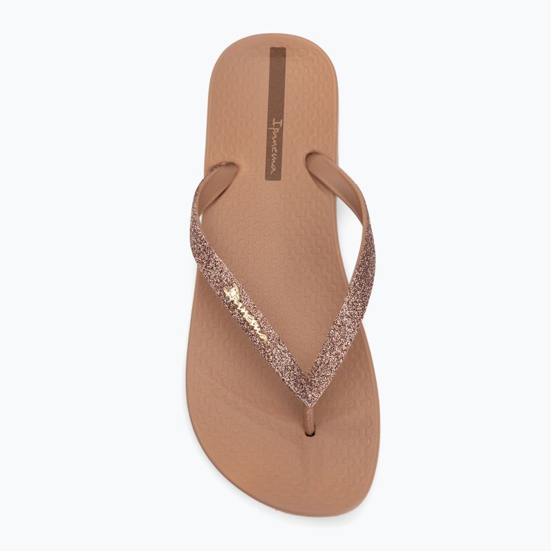 Șlapi pentru femei Ipanema Anatomica Lolita brown/glitter brown 5