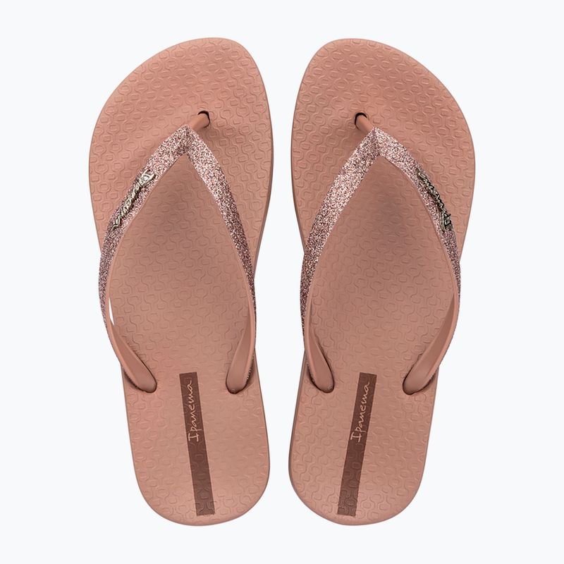 Șlapi pentru femei Ipanema Anatomica Lolita brown/glitter brown 2